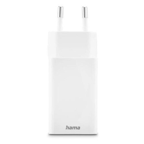 Hama 00201993 ładowarka do urządzeń przenośnych Telefon komórkowy, Laptop, Smartfon, Tablet Biały Prąd przemienny