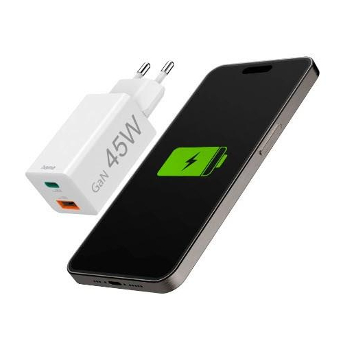 Hama 00201993 ładowarka do urządzeń przenośnych Telefon komórkowy, Laptop, Smartfon, Tablet Biały Prąd przemienny