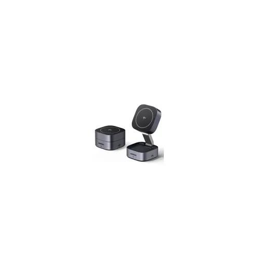 Ugreen 35316 ładowarka do urządzeń przenośnych Zestaw słuchawkowy, Smartfon, Smartwatch Szary USB Bezprzewodowe ładowanie Szybkie ładowanie Wewnętrzna