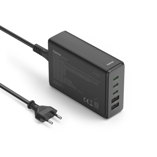Hama 00201978 ładowarka do urządzeń przenośnych Laptop, Power bank, Smartfon, Tablet Czarny Prąd przemienny Szybkie