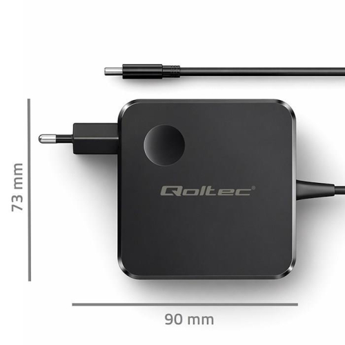 QOLTEC ŁADOWARKA SIECIOWA GAN 65W | USB-C PD PPS | 5-21V | 3-3.25A-25735971