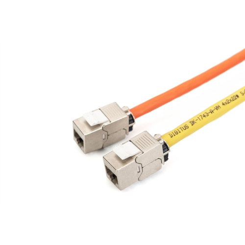 Moduł (gniazdo) keystone RJ45 (8P8C) kat.6A, STP,ekranowany, beznarzędziowy, stalowy, 24szt-25736358