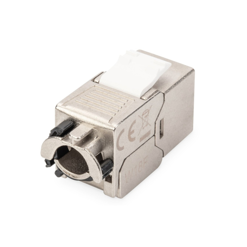 Moduł (gniazdo) keystone RJ45 (8P8C) kat.6A, STP,ekranowany, beznarzędziowy, stalowy, 24szt-25736360