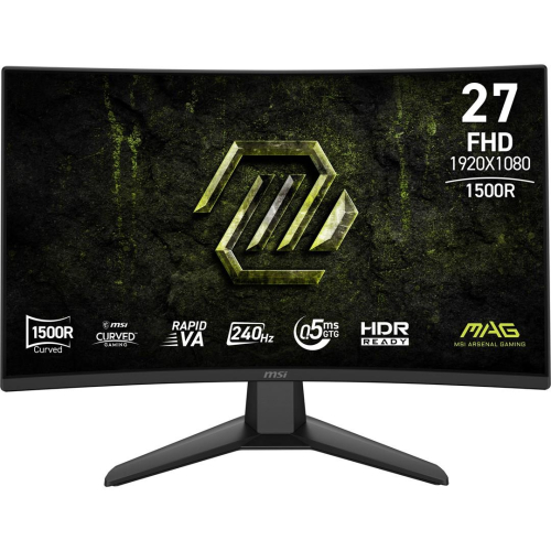 MSI MAG 274CF X24 monitor komputerowy 68,6 cm (27") 1920 x 1080 px Full HD Czarny