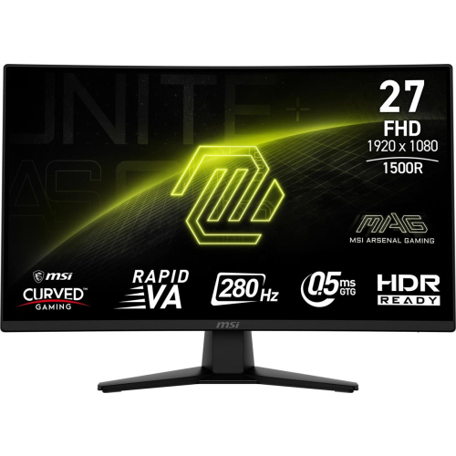 MSI MAG 274CXF monitor komputerowy 68,6 cm (27") 1920 x 1080 px Full HD Czarny