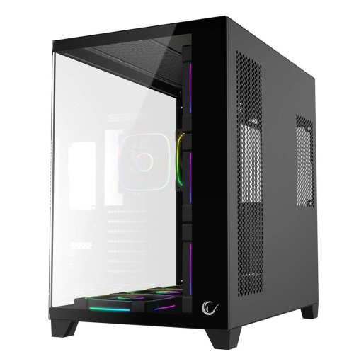 RAMPAGE OBUDOWA PC ZE SZKŁEM HARTOWANYM SEALITE 7X WENTYLATOR ARGB PWM BLACK-25749184