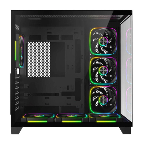 RAMPAGE OBUDOWA PC ZE SZKŁEM HARTOWANYM SEALITE 7X WENTYLATOR ARGB PWM BLACK-25749185