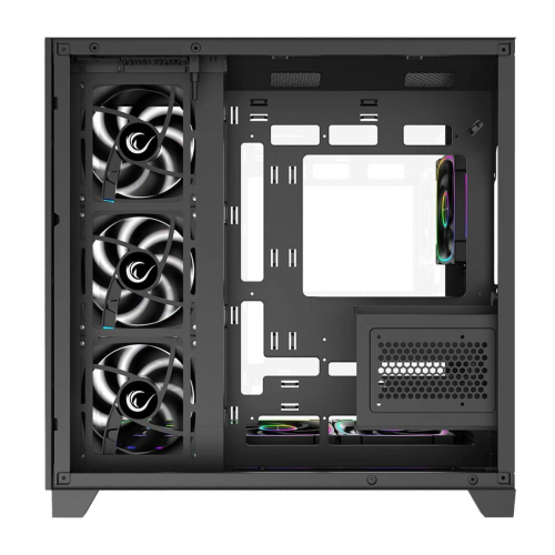 RAMPAGE OBUDOWA PC ZE SZKŁEM HARTOWANYM SEALITE 7X WENTYLATOR ARGB PWM BLACK-25749186