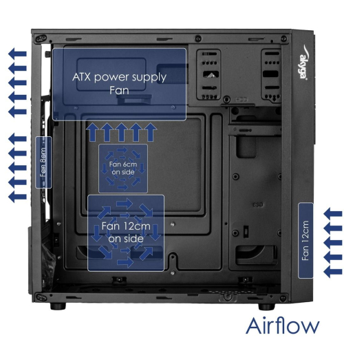 AKYGA OBUDOWA MICRO TOWER ATX PORT USB C AK19BK-25749292