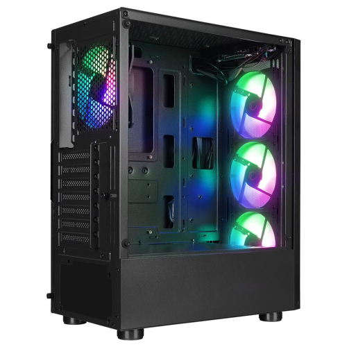 RAMPAGE OBUDOWA PC Z OKNEM SHIVA 4X WENTYLATOR 120MM RAINBOW BLACK-25749369
