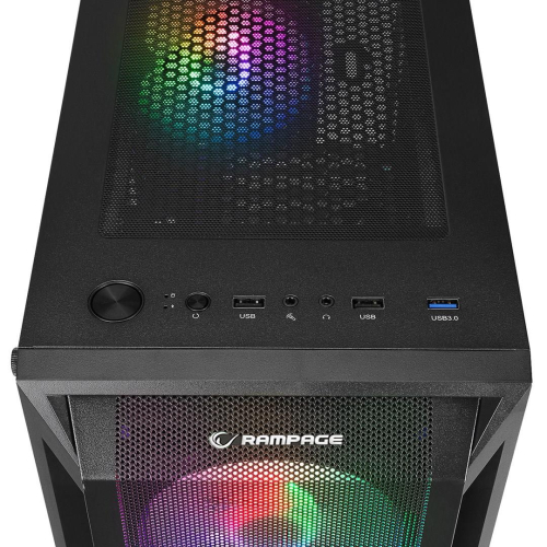 RAMPAGE OBUDOWA PC Z OKNEM SHIVA 4X WENTYLATOR 120MM RAINBOW BLACK-25749371
