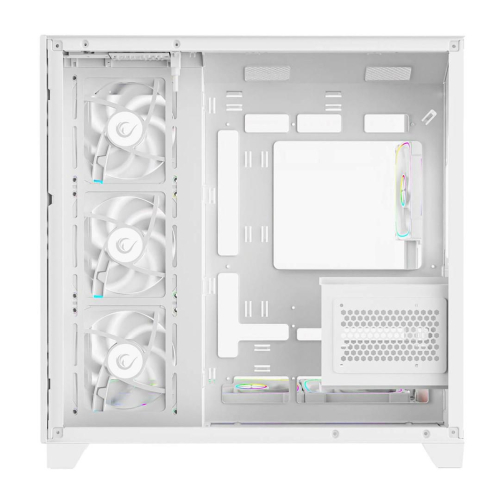 RAMPAGE OBUDOWA PC ZE SZKŁEM HARTOWANYM SEALITE 7X WENTYLATOR ARGB PWM WHITE-25749377