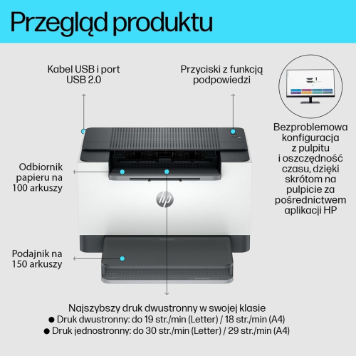 HP LaserJet Drukarka M209d-25755772