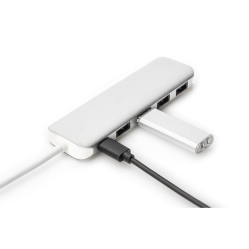 Digitus 4-portowy hub USB Type-C™ (USB 3.0) + PD-25756124