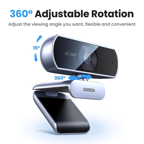 Kamera internetowa Ugreen CM678 USB HD - szara-25756317