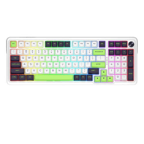 REDRAGON K686WBG-RGB-MAX Eisa Max klawiatura USB + RF Wireless + Bluetooth Biały, Czarny-25756529