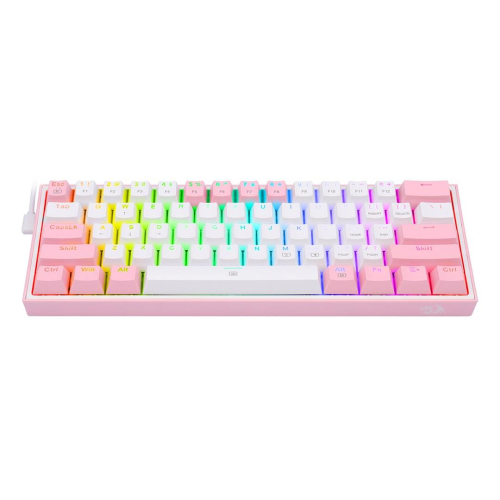 REDRAGON K617-RGB Fizz RGB White/Pink klawiatura USB Różowy, Biały-25756553