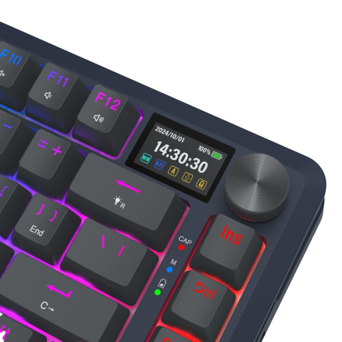 REDRAGON K708-RGB-PRO FLEKACT klawiatura USB + RF Wireless + Bluetooth Czarny-25756615