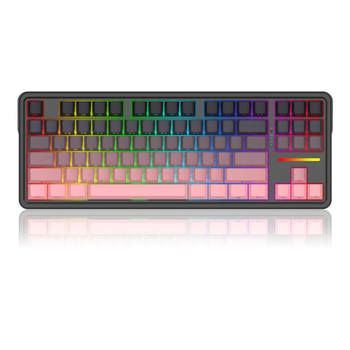 REDRAGON K728SP-RGB-PRO Antonium Pro klawiatura USB + RF Wireless + Bluetooth Czarny, Różowy-25756647