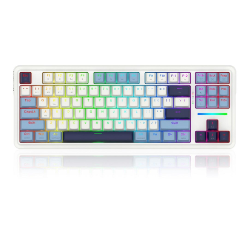 REDRAGON K728WBB-RGB-PRO Antonium Pro klawiatura USB + RF Wireless + Bluetooth Biały, Niebieski-25756727