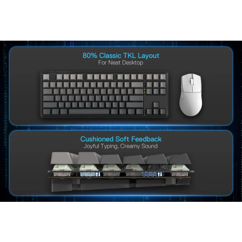 REDRAGON K707SP-RGB-PRO StarBlade klawiatura USB + RF Wireless + Bluetooth Czarny-25756762