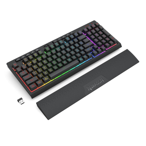 REDRAGON K515RGB-PRO klawiatura USB + RF Wireless + Bluetooth Czarny-25756786