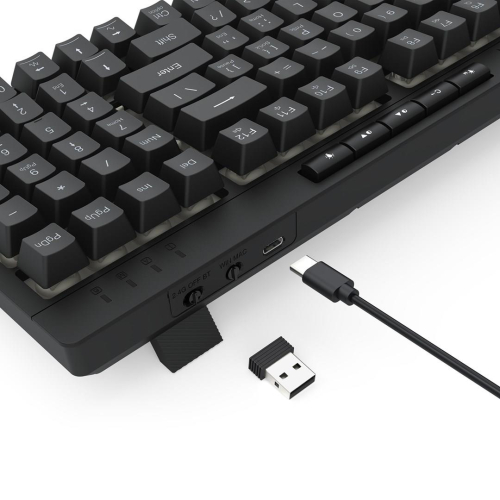 REDRAGON K515RGB-PRO klawiatura USB + RF Wireless + Bluetooth Czarny-25756788