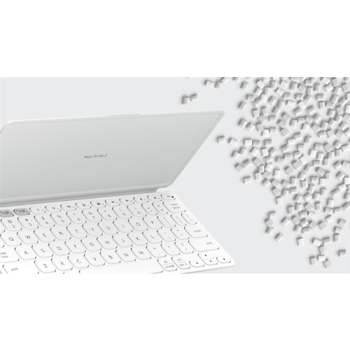 Logitech Keys-To-Go 2 QWERTY Amerykański międzynarodowy Bluetooth Biały-25756800