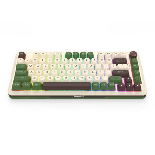 REDRAGON K681CGC-RGB-PRO Cyrus klawiatura USB + RF Wireless + Bluetooth Biały, Zielony-25756805