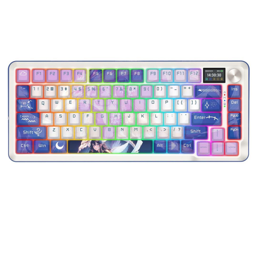 REDRAGON K708AK-RGB-PRO FLEKACT klawiatura USB + RF Wireless + Bluetooth Biały-25756816