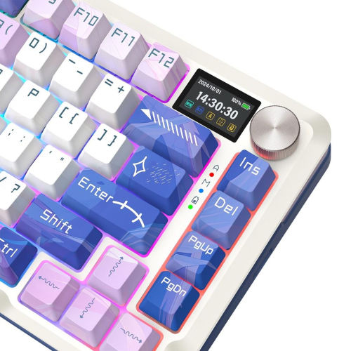 REDRAGON K708AK-RGB-PRO FLEKACT klawiatura USB + RF Wireless + Bluetooth Biały-25756818