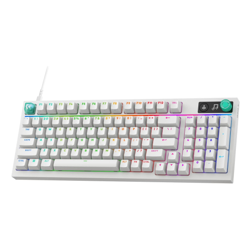 Logitech G G316 X 98 klawiatura Gaming USB QWERTY Angielski Biały