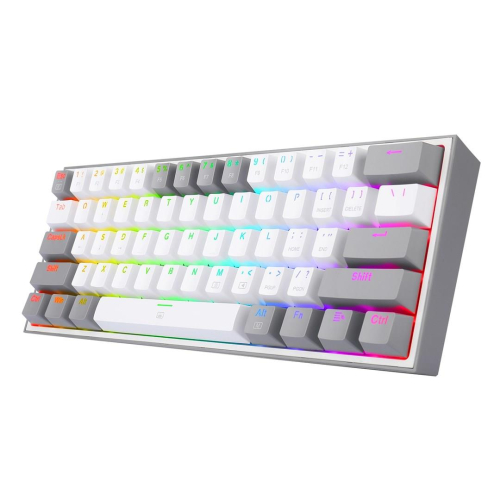 REDRAGON K617-RGB Fizz RGB White/Grey klawiatura USB Szary, Biały-25756839