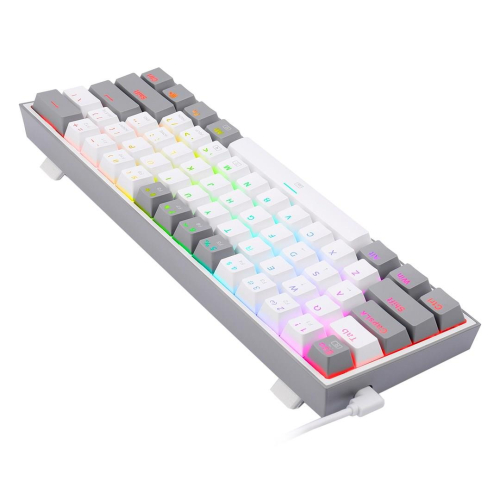 REDRAGON K617-RGB Fizz RGB White/Grey klawiatura USB Szary, Biały-25756842