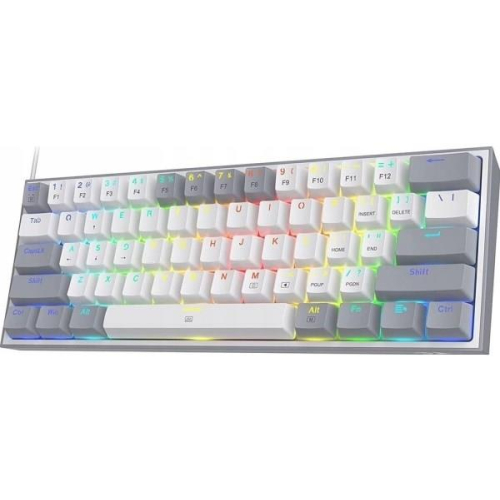 REDRAGON K617-RGB Fizz RGB White/Grey klawiatura USB Szary, Biały