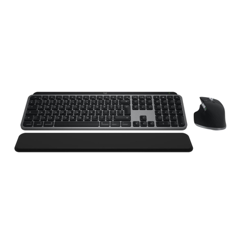 Logitech Master MX Keys S Combo for Mac klawiatura Dołączona myszka Dom/Biuro RF Wireless + Bluetooth QWERTY Amerykań