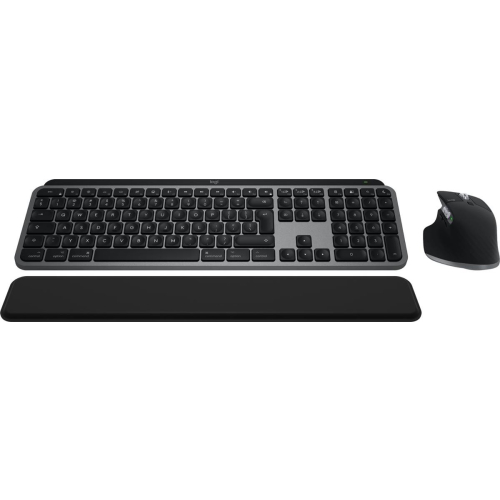 Logitech Master MX Keys S Combo for Mac klawiatura Dołączona myszka Dom/Biuro RF Wireless + Bluetooth QWERTY Amerykań