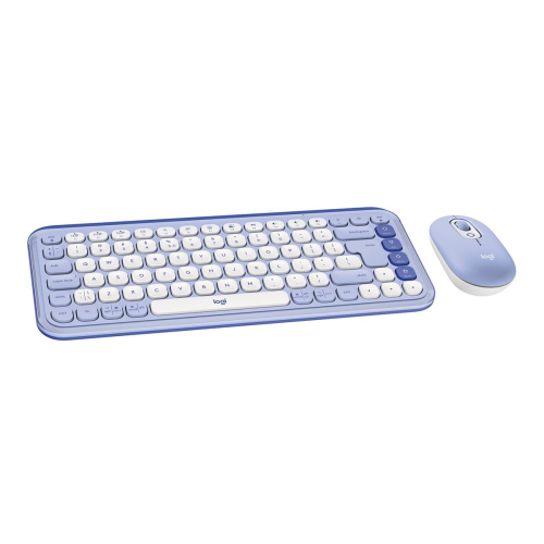 Logitech Pop Icon Combo klawiatura Dołączona myszka Uniwersalne Bluetooth QWERTY Turecki Liliowy, Biały-25757063