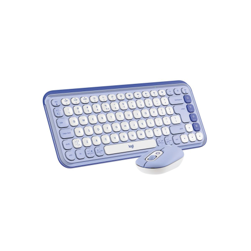 Logitech Pop Icon Combo klawiatura Dołączona myszka Uniwersalne Bluetooth QWERTY Turecki Liliowy, Biały-25757064