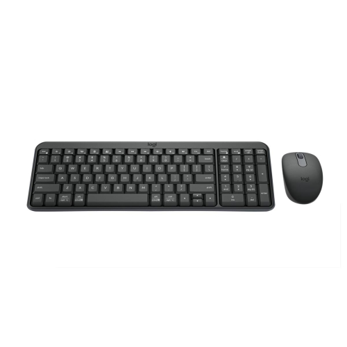 Logitech MK250 klawiatura RF Wireless + Bluetooth Amerykański międzynarodowy Grafitowy