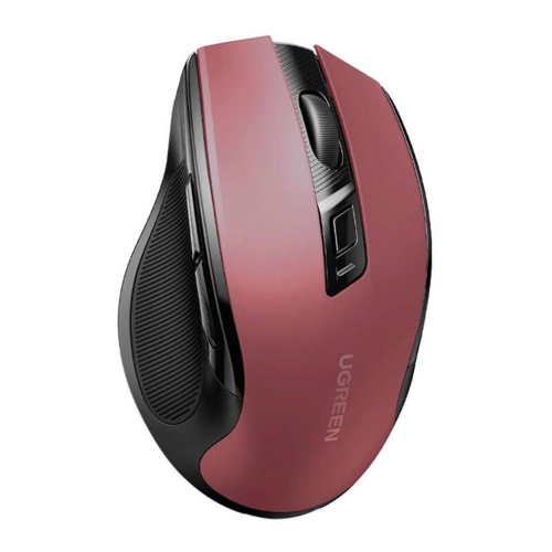 Mysz optyczna Ugreen MU006 bezprzewodowa USB 2.4GHz / Bluetooth 5.0 4000 DPI - czerwona-25757613