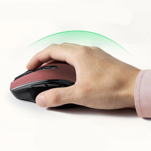 Mysz optyczna Ugreen MU006 bezprzewodowa USB 2.4GHz / Bluetooth 5.0 4000 DPI - czerwona-25757615