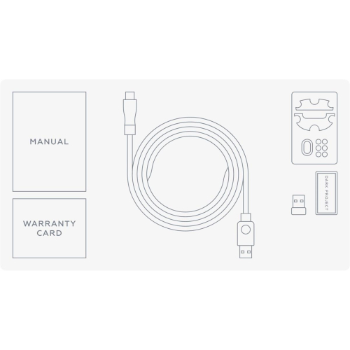 Dark Project DPP_NEXUS_BLACK myszka Gaming Oburęczny RF Wireless + Bluetooth + USB Type-C Optyczny 26000 DPI-25757849