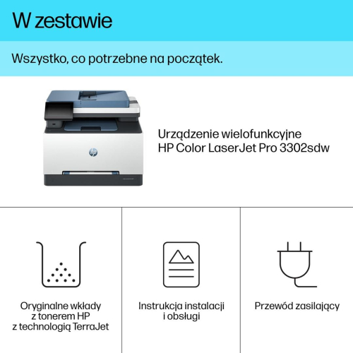 HP LaserJet Pro 3302sdw Bezprzewodowe Multifunction W kolorze Drukarka, Kopiarka, skaner; Druk dwustronny-25759246