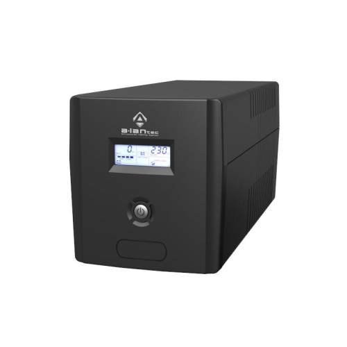 Zasilacz awaryjny UPS 1000VA/600W, 220V/50Hz, obudowa Tower, LCD, 4×CEE 7/3, USB, akumulatory VRLA 2×7Ah, kabel USB A-B 1.2 m, kabel zasilający CEE 7/