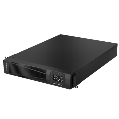 Zasilacz awaryjny UPS Rack 3000VA/2700W, 220V/50Hz, TFT LCD obrotowy, SNMP/USB/RS232/EPO, ochrona RJ45, VRLA 6×9Ah, magistrala 72V, gniazdo baterii ze