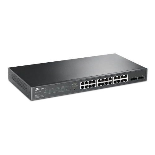 TP-Link JetStream TL-SG2428P przełącznik sieciowy Zarządzany L2/L2+ Gigabit Ethernet (10/100/1000) Obsługa PoE 1U Czarny