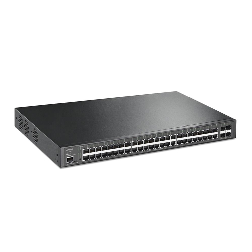TP-Link JetStream TL-SG3452XP przełącznik sieciowy Zarządzany L2+ Gigabit Ethernet (10/100/1000) Obsługa PoE 1U Czarny