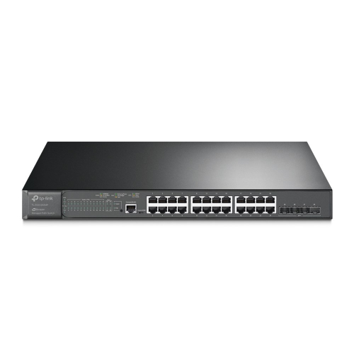 TP-Link JetStream TL-SG3428XMP przełącznik sieciowy Zarządzany L2+ Gigabit Ethernet (10/100/1000) Obsługa PoE 1U Cza