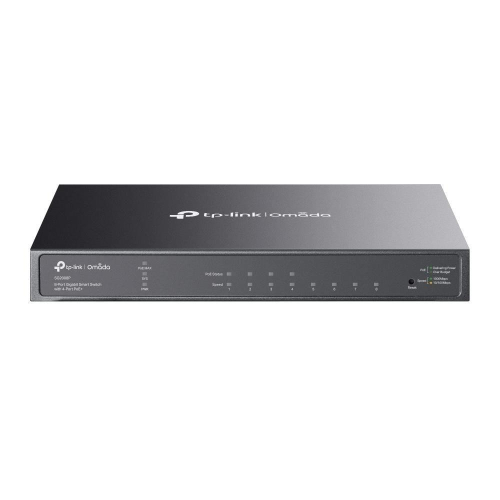 TP-Link Omada TL-SG2008P Zarządzany L2/L2+ Gigabit Ethernet (10/100/1000) Obsługa PoE Czarny